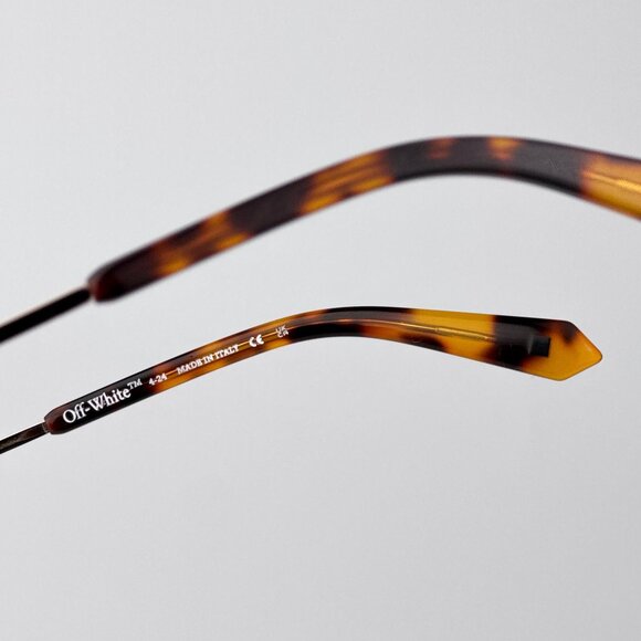 Off-White TAMPA Women Sunglasses Gold Brown Rectangular | Model OERI13N 7664